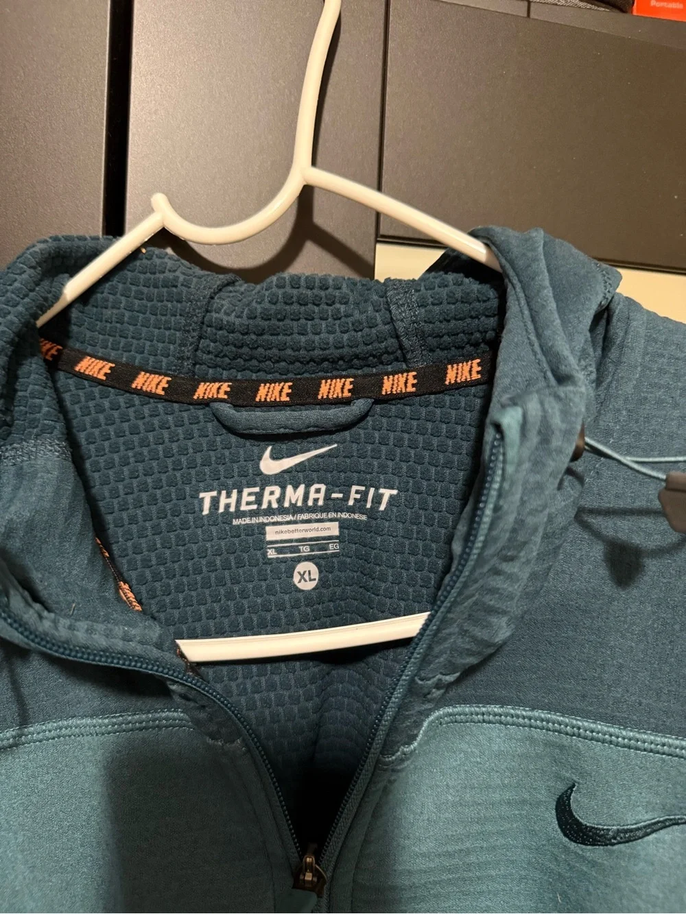 Nike Kids Therma-FIT Teal Full-Zip Jacket